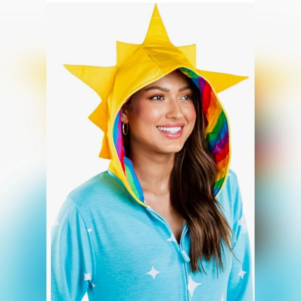 New Unisex Tipsy Elves Rainbow Onesie - Picture 10 of 14